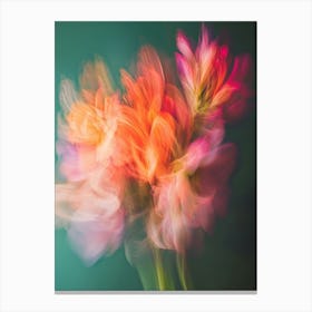 Icm Flower Green Red Stampe su tela