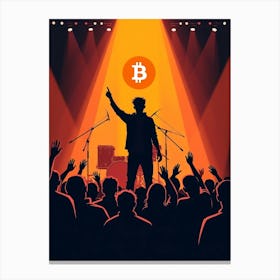 Bitcoin Concert 2 Canvas Print