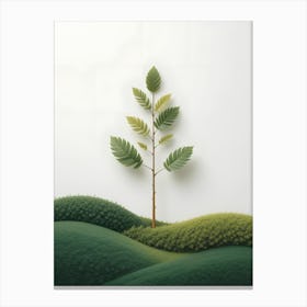 Tree In A Field Canvas Print