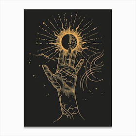 Astrology Hand 1 Canvas Print