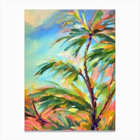 Majesty Palm 2 Impressionist Painting Plant Canvas Print