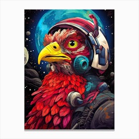 Space Rooster Canvas Print