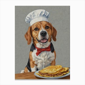 Chef Beagle Canvas Print