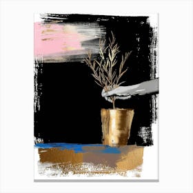 Tree In A Pot Canvas Print