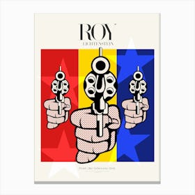 Pistols Poster|Roy Lichtenstein 1968 Canvas Print