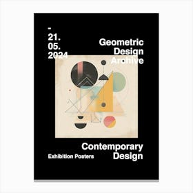 Geometric Design Archive Poster 09 Canvas Print