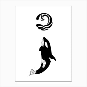 Orca Semicolon Canvas Print
