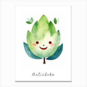 Friendly Kids Artichoke 1 Poster Canvas Print