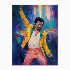 Impressionistic Pop Icon Perform Canvas Print