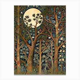 William Morris Moonlight In The Forest 120 Canvas Print