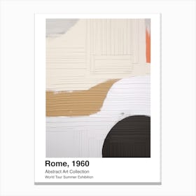 World Tour Exhibition, Abstract Art, Rome, 1960 9 Canvas Print