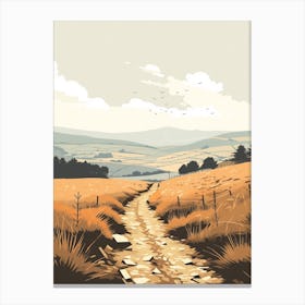 The South Tyne Trail England 2 Hiking Trail Landscape Canvas Print