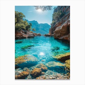 Azure Water Canvas Print