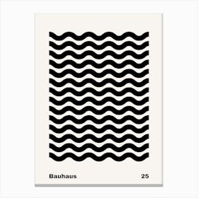 Geometric Bauhaus Poster B&W 25 Canvas Print