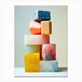 Colorful Soap, Stones Art 1 Canvas Print