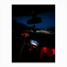 Night Driving Canvas Print