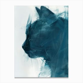 Blue Cat 16 Canvas Print