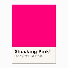 Shocking Pink Canvas Print