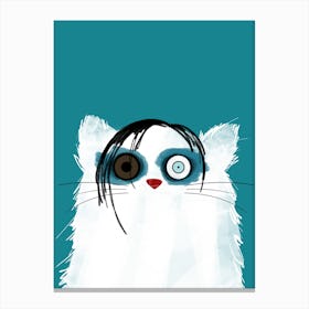 Cat Marilyn Manson Canvas Print