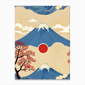 Japanese Mountains Canvas Print