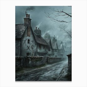 Spooky Village Canvas Print