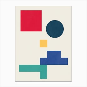 Abstract Moustache Canvas Print