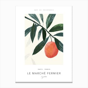 Lychee Le Marche Fermier Poster 1 Canvas Print