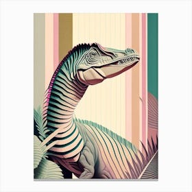 Thescelosaurus Pastel Dinosaur Canvas Print