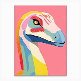 Colourful Dinosaur Oviraptor Canvas Print
