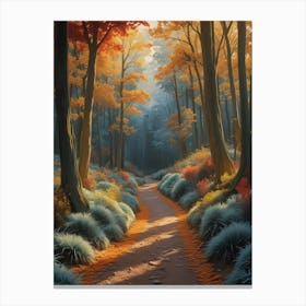 Path In The Woods 1 Canvas Print