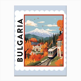 Bulgaria 1 Travel Stamp Poster Canvas Print