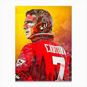 Eric Cantona Manchester United Canvas Print