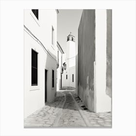 Lagos, Portugal, Black And White Photography 3 Canvas Print