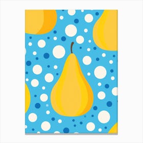 Pear Seamless Pattern Canvas Print