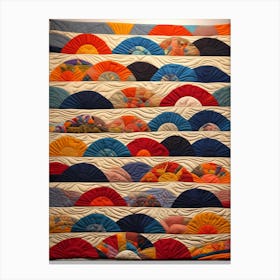 'Sunset Quilt', Many Suns Quilting Art, 1494 Canvas Print