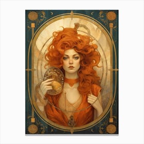 Girl With Red Hair Canvas Print