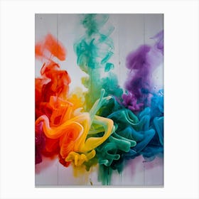 Rainbow Smoke Canvas Print