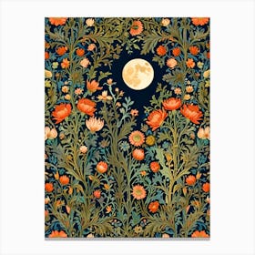 William Morris Floral Wallpaper 2 Canvas Print