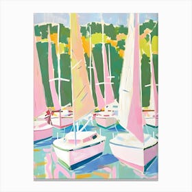 Sailboats 3 Canvas Print