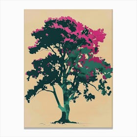 Alder Tree Colourful Illustration 2 1 Canvas Print
