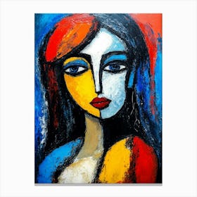 Woman With Blue Eyes 1 Canvas Print