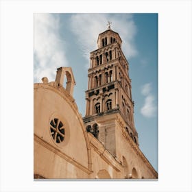 Tower And Church Of Split In Croatia Canvas Print
