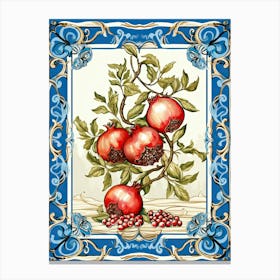 Pomegranate Illustration 6 Canvas Print