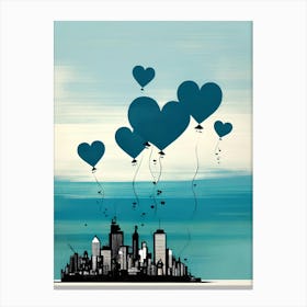 Heart Balloons 3 Canvas Print