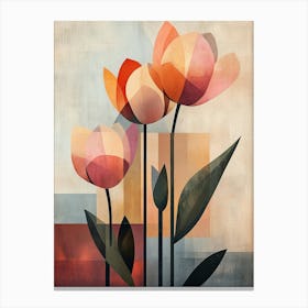 Abstract Tulips Canvas Print