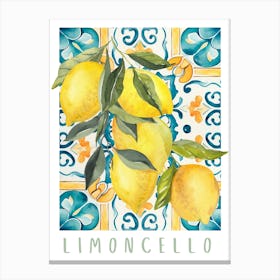 Lemon Print Canvas Print