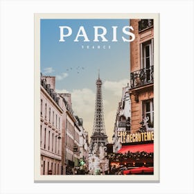 Paris France Travel Poster 2 Canvas Print