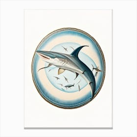 Spinner Shark Vintage Canvas Print