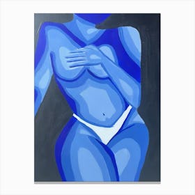 Blue Nude Canvas Print