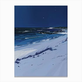 Beach At Night 1 Canvas Print